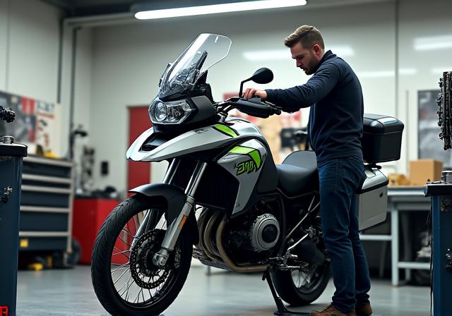 Präventive Motorrad Inspektion für Langstreckenfahrten